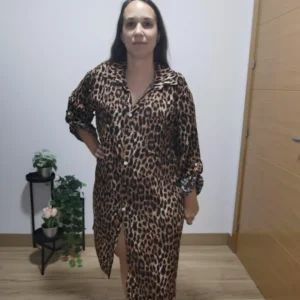 vestido leopardo