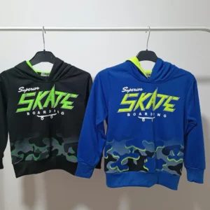 sudadera de nino con capucha skate boarding