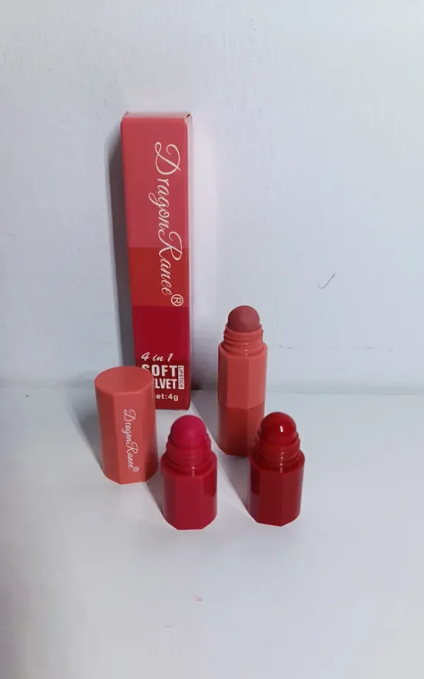 labial cuatro rojo